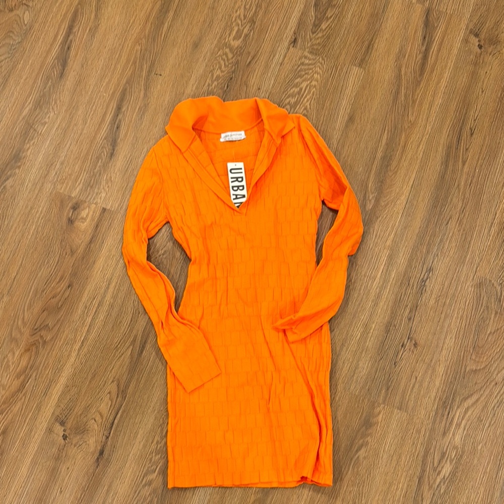 Urban Outfitters Orange Knit Dress